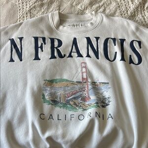 Abercrombie & Fitch Cream Soft Fleece Sweatshirt